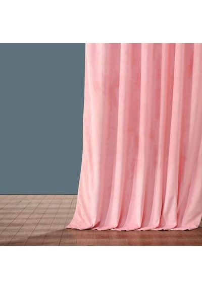 Evdepo Home Deniz Soft Pileli Fon Perde Pembe