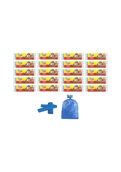 Ögem Büyük Boy Çöp Torbası Mavi 65X80 Cm 10 Lu 20 Rulo