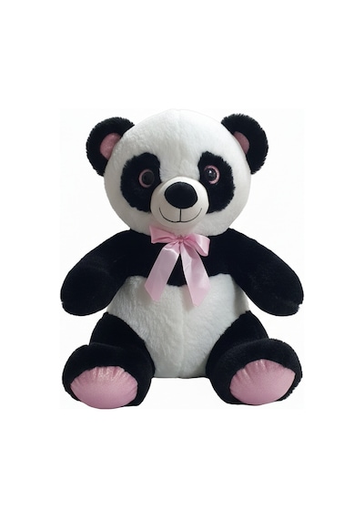 Pembe Kurdaleli Panda 55 Cm Çok Renkli