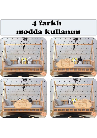 Markaawm Markaawm Montessori Yatak Çocuk Karyola Doğal Çam Kity Nirvana Akçaağaç