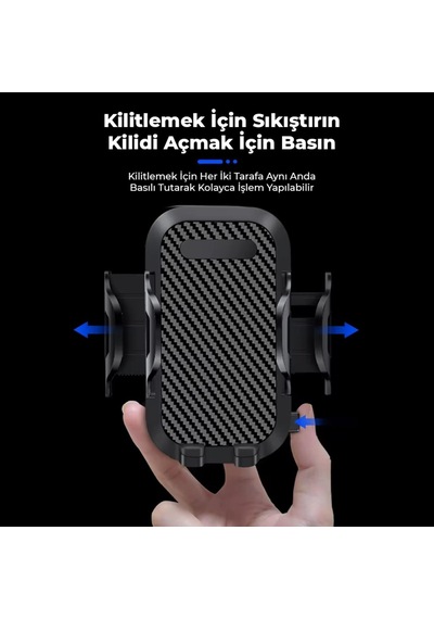 Kingma Vantuzlu Uzayan Cam Ve Torpido İçin Ayarlanabilir Araç İçi Telefon Tutucu 2 Mixed