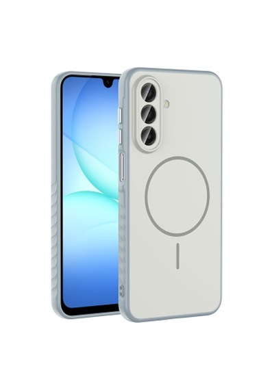 Lexroo Galaxy A17 Mag Safe Şarj Özellikli Tea Kılıf - Gümüş