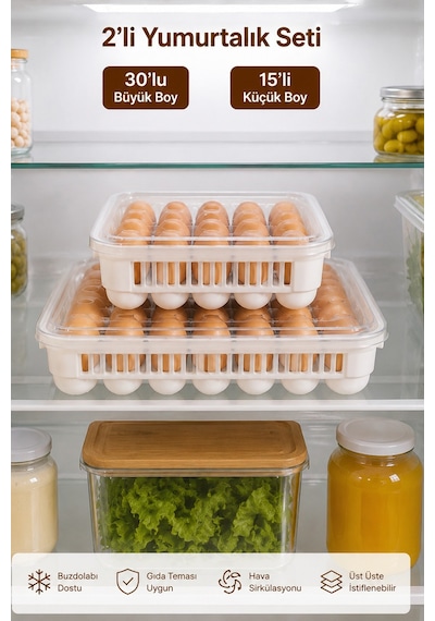 Porsima Peggy 45'li Yumurtalık Seti 15'li + 30'lu Yumurtalık, Buzdolabı Uyumlu Yumurta Saklama Kabı, Bpa İçermez, Kapaklı Yumurta Kutusu Yumurtalık Buzdolabı Organizeri Saklama Kabı Beyaz Porsima Peggy 45'li Yumurtalık Seti 15'li + 30'lu Yumurtalık, Buzdolabı Uyumlu Yumurta Saklama Kabı, Bpa İçermez, Kapaklı Yumurta Kutusu Yumurtalık Buzdolabı Organizeri Saklama Kabı Beyaz