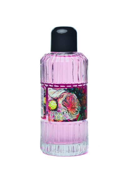 Rosella Gülün Aşkı Parfümlü Kremli Cam Kolonya 220 Ml