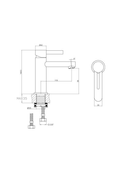 Fause Lavabo Bataryası Lisio Klb121