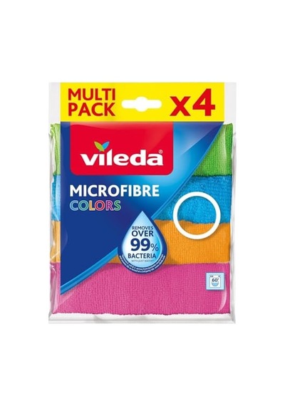 Çok Yüzeyli Mikrofiber Temizlik Bezleri Renkli 4 Lü Paket Cam Mutfak Otomotiv Sarf Malzemeleri Ve Ürünleri Temizlem Diğer