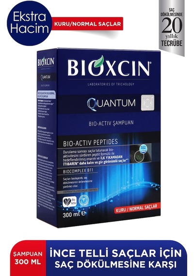 Quantum Kuru ve Normal Saçlar için Şampuan 300 ML