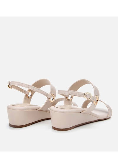 Hotiç Dolgu Topuklu Kadın Sandalet - Bej 01SAH307680A310