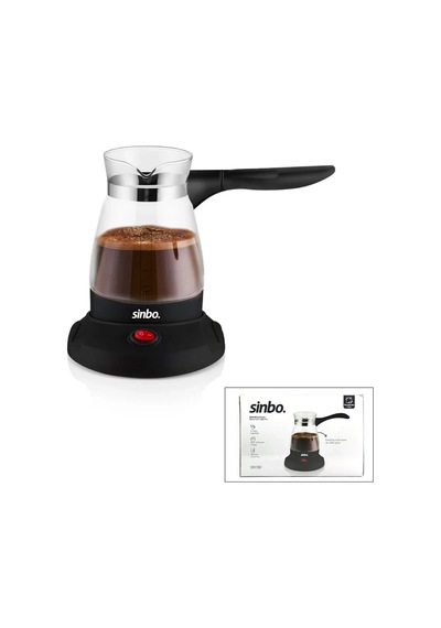 Lb Cam Elektrikli Cezve Türk Kahve Makinesi - 5fincan 500ml Kablosuz Kullanım- 360 Döner 600w Scm-2981