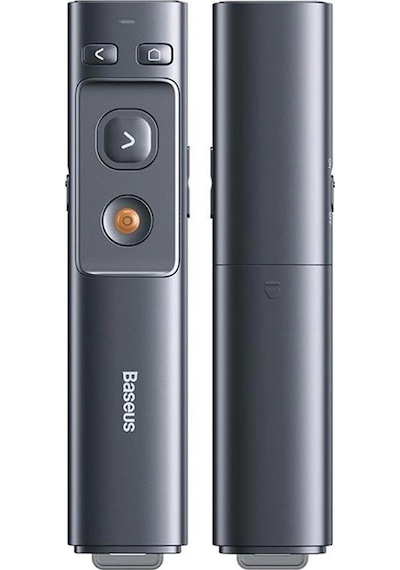 Baseus Orange Grı Dot Lazerlı Kablosuz Sunum Kumandası Acfyb-0g