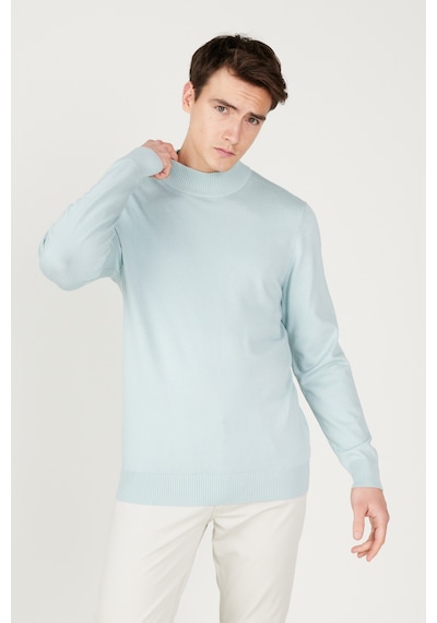 AC&Co / Altınyıldız Classics Erkek Su Yeşili Standart Fit Normal Kesim Yarım Balıkçı Yaka Triko Kazak Su Yeşili AC&Co / Altınyıldız Classics Erkek Su Yeşili Standart Fit Normal Kesim Yarım Balıkçı Yaka Triko Kazak Su Yeşili