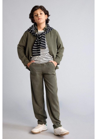 Defacto Düz Paça Tencel Pantolon Erkek Çocuk G5009a826spkh438 Haki-kh438