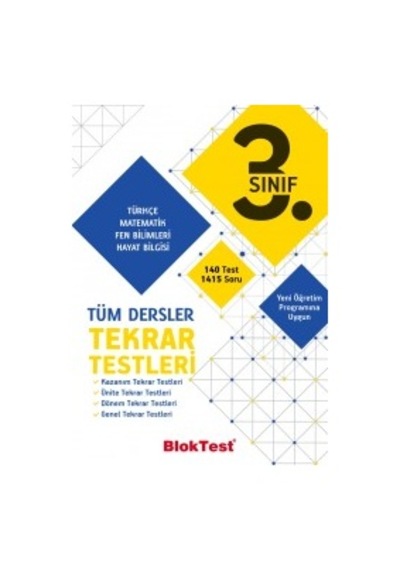 3. Sınıf Tüm Dersler Tekrar Testleri Kollektif Bloktest