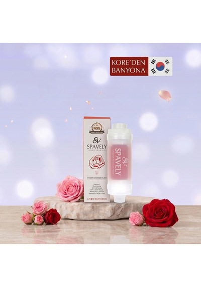 Spavely Duş Filtresi Gül Esanslı - Premium Aromaterapik Klor Ve Kireç Karşıtı, Kokulu, C Vitaminli 200 Ml
