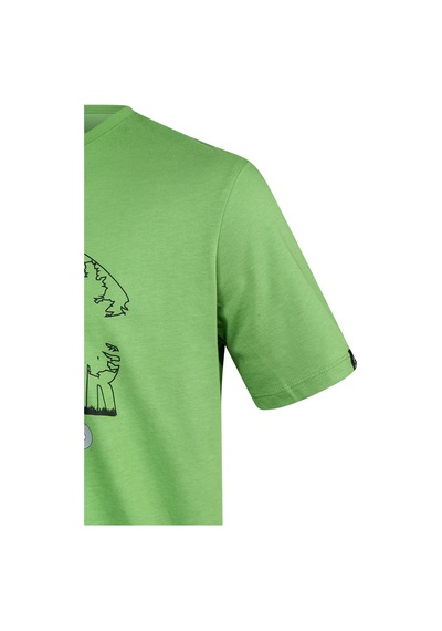 2as Alex Baskılı Erkek Sıfır Yaka T-shirt 016 Yeşil