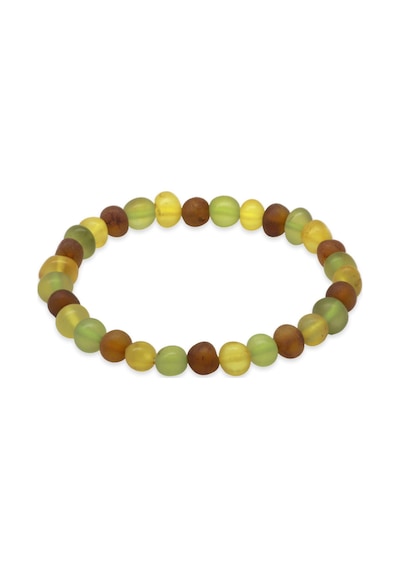Mat Multicolor Renk Natural Form Doğal Damla Kehribar Erkek Bileklik Çok Renkli