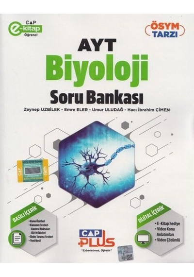 2025 Çap Yayınları Ayt Biyoloji Plus Serisi Soru Bankası