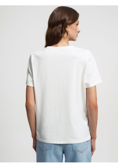 Loft Regular Fit Kadın Tshirt K.kol Lf2033728 Q1.v1 Beyaz