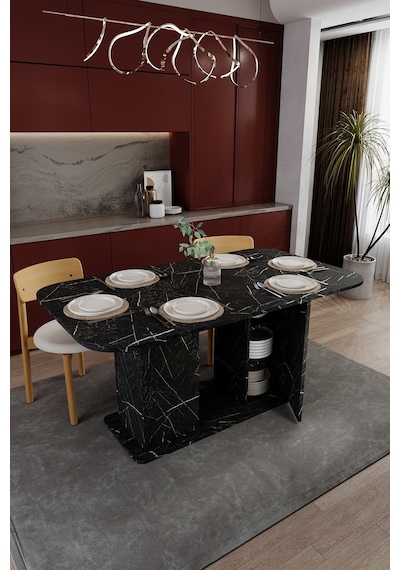 Modern Dolaplı 6 Kişilik Mutfak Yemek Masası %100 Mdf Mutfak Yemek Odası Masası Ym06 Royal Mermer Modern Dolaplı 6 Kişilik Mutfak Yemek Masası %100 Mdf Mutfak Yemek Odası Masası Ym06 Royal Mermer