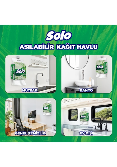 Solo Asılabilir Kağıt Havlu 1=7  3'lü