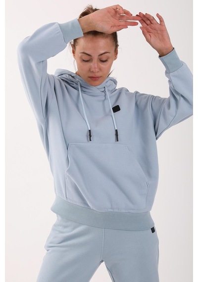 Maraton Sportswear Oversize Kadın Kapşonlu Uzun Kol Basic Sisli Mavi Sweatshirt 21908-sisli Mavi Açık Mavi Maraton Sportswear Oversize Kadın Kapşonlu Uzun Kol Basic Sisli Mavi Sweatshirt 21908-sisli Mavi Açık Mavi