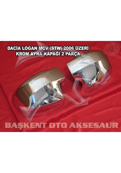 Dacia Logan Mcv Abs Krom Ayna Kapağı 2 Parça   2006-2013