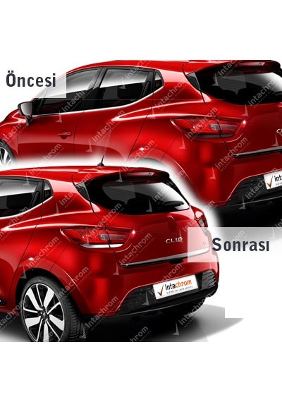 intakrom Renault Clio 4 Krom Stop Alt Çıtası 4 Parça 2012 -2018 N11.3545 intakrom Renault Clio 4 Krom Stop Alt Çıtası 4 Parça 2012 -2018 N11.3545