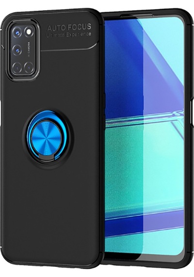 Oppo Reno A52 Kılıf Zore Ravel Silikon Kapak Kırmızı