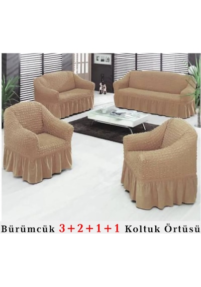 Upmall Bürümcük Koltuk , Çekyat Örtüsü, Kılıfı 3211 Bal Bal