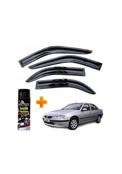 Peugeot 406 Mügen Cam Rüzgarlığı 1995-2005 Arası 4 Lü Takım +500ml Lastik Parlatıcı