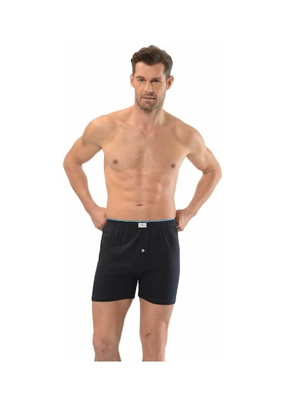 Erkek Siyah Havlu Kemer Penye Boxer 127 Jiber 127
