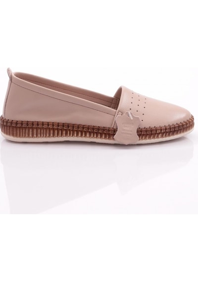 Dgn P25 Kadin Soft Anatomic Footwear Deri Ayakkabi p25-1512-R4971 Gümüş