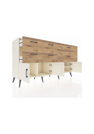 Kronos Konsol Tek Raflı 6 Çekmeceli 4 Kapaklı 176x59x99 Aytaşı-ay Aytaşı-aytaşı/çam Kronos Konsol Tek Raflı 6 Çekmeceli 4 Kapaklı 176x59x99 Aytaşı-ay Aytaşı-aytaşı/çam