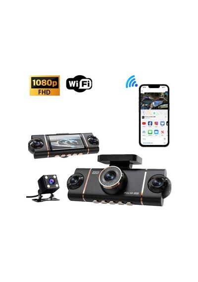 Çeşithane 4 Lens 360 Derece Araç Kamera Sistemi Gece Görüşlü Wifi Kayıt