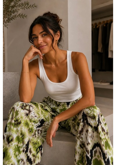 Bbbutikbasic Desenli Bol Paça Viskon Pantolon Günlük Şık Kadın Pantolon My3535 Desen 6 Bbbutikbasic Desenli Bol Paça Viskon Pantolon Günlük Şık Kadın Pantolon My3535 Desen 6