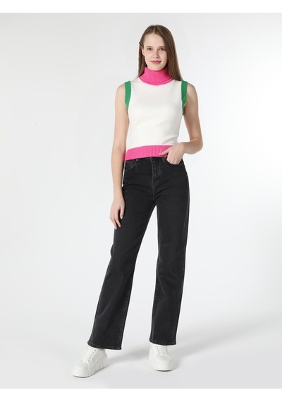 Colin's Slim Fit Balıkçı Yaka Çok Renkli Kadın Kazak CL1062007_Q1.V1_MTC