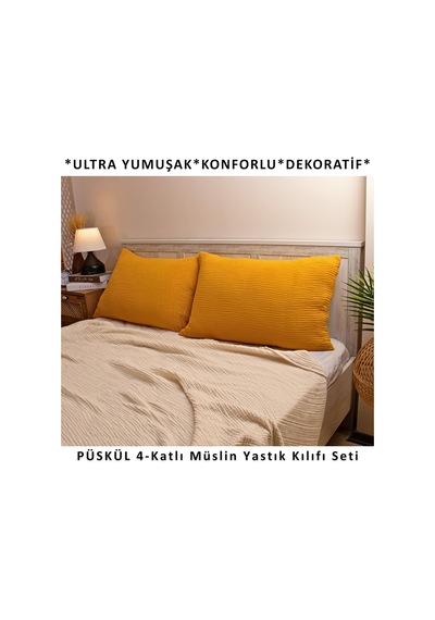 Püskül 2-adet Müslin Yastık Kılıfı Seti 4-katlı, 100% Pamuk Ultra Yumuşak Müslin Kumaş Yastık Kılıfları, Havadar Nem Emici Terletmeyen Yastık Kılıfı Hardal, 50x70 Cm 2'li Yastık Kılıfı Seti Bebe Pembe - Kırık Beyaz Püskül 2-adet Müslin Yastık Kılıfı Seti 4-katlı, 100% Pamuk Ultra Yumuşak Müslin Kumaş Yastık Kılıfları, Havadar Nem Emici Terletmeyen Yastık Kılıfı Hardal, 50x70 Cm 2'li Yastık Kılıfı Seti Bebe Pembe - Kırık Beyaz