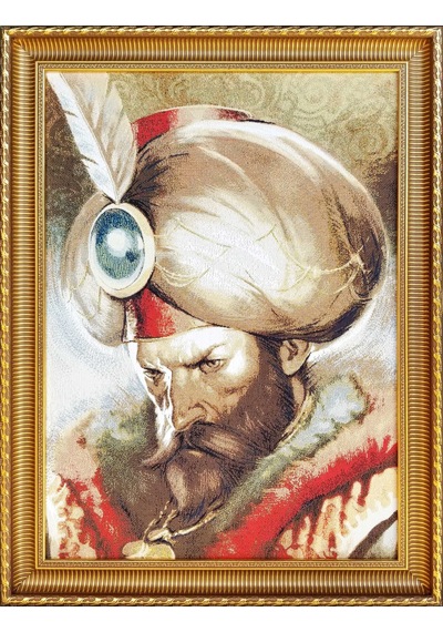 Figüratif Seri-21 Dokuma Goblen Kumaş-Fatih Sultan Mehmet