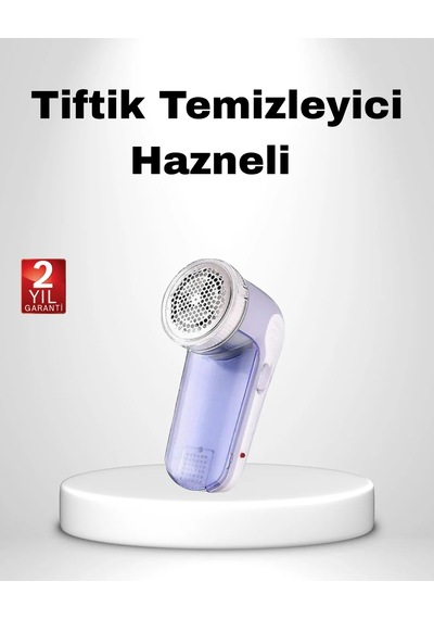 Usb Şarjlı Tiftik Temizleyici Kolay Temizlenen Hazne Ve Bıçak, Taşınabilir Mor