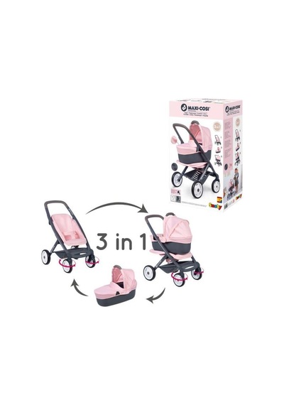 Smoby Maxi-cosi Oyuncak Bebek Mama Sandalyesi Puset Ve Salıncak - Bej 240245