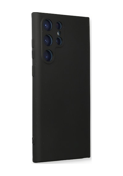 Samsung Galaxy  Uyumlu - S23 Ultra Kılıf Nano İçi Kadife Silikon - Siyah
