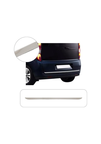Opel Combo D Uyumlu 2011 Ve Üzeri Krom Bagaj Alt Çıtası Paslanmaz Çelik