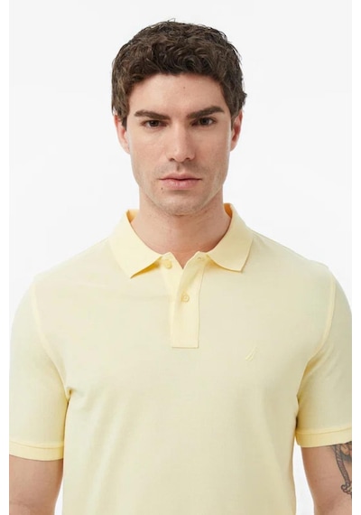 Nautica Erkek Sarı Regular Fit Polo Yaka T-shirt-14490