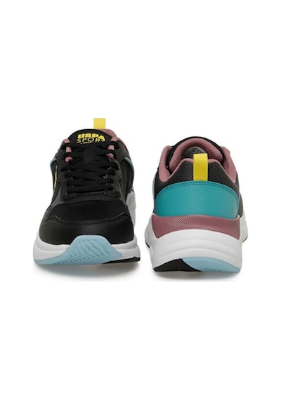 U.s. Polo Assn. Melında 4fx 101501981 Kadın Spor Ayakkabı Siyah Sarı Mavi 36-40 001