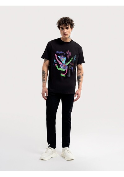 LOFT Loose Fit Erkek Tshirt K.kol Lf2035408 Q1.v1 Siyah