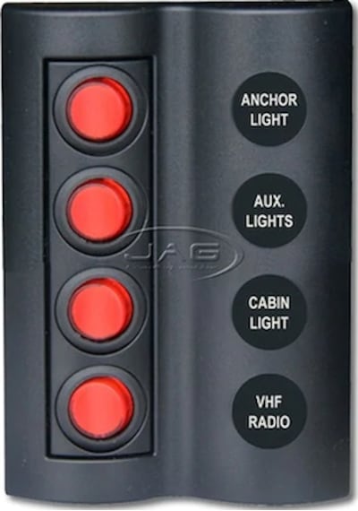 Bfy 4'Lü Switch Panel Işıklı Ve Otomatik Sigortalı
