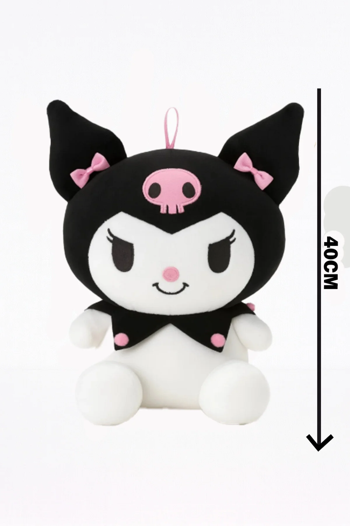 Kuromi Peluş Oyuncak 40cm - Koleksiyonluk & Sevimli Siyah