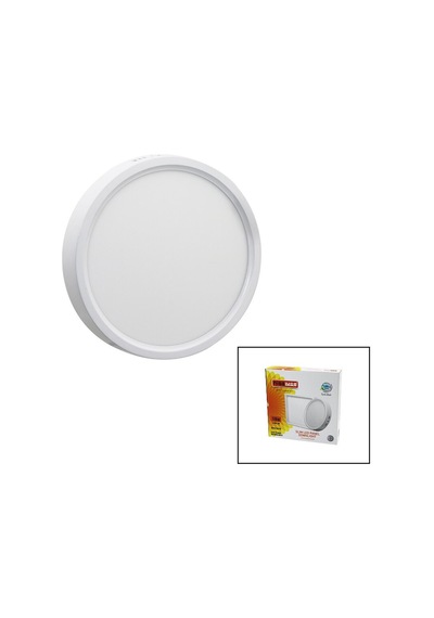 Nisaluce Epl-18sü 18w Beyaz Metal Kasa Sıva Üstü Yuvarlak Led Slim Panel 1260lm Beyaz 6500k 30.000 Saat Ömür