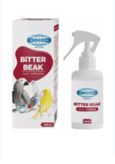 Bitter Beak Kuşlar İçin Tüy Yolma Ve Tüy Yeme Önleyici Sprey 100 Ml Acı Tat Spreyi