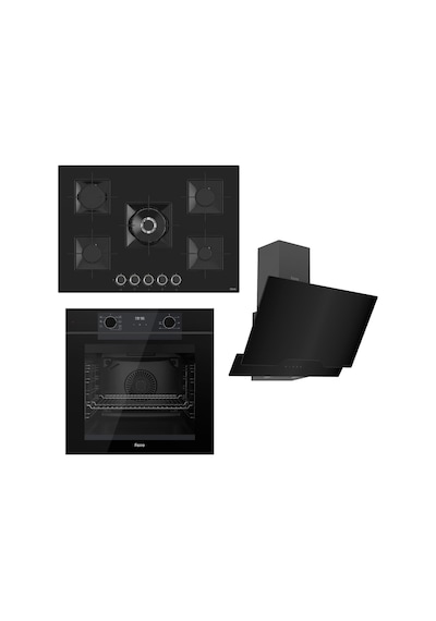 Ferre Fryart Serisi Siyah Ankastre Set SS035 - QEP63CS - D063
